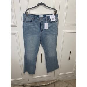 NWT Jessica Simpson Women's Ankle‎ Flare Jeans Blue Size 16 Light Wash